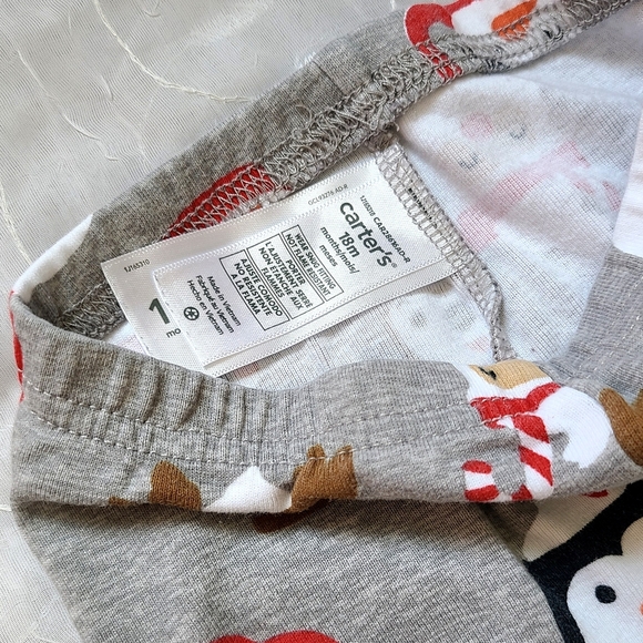 Carter's Christmas Pajama Set - Hot Cocoa Graphic Design For Girls And Boys - Picture 8 of 9
